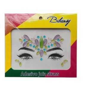 Kit 12 Máscara c/ Strass Brilha no Escuro p/ Carnaval Cartela Bilansy