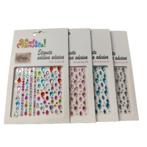 Kit 12 Cartela Pérola Adesiva Brilho p/ Carnaval QBelaManuela!