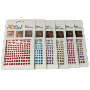 Kit 12 Cartela Pérola Adesiva Brilho p/ Carnaval QBelaManuela!