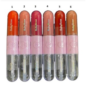 Box 36 Batom Líquido + Gloss Duo Grupo 1 Ruby Rose