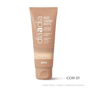 Base Líquida Matte Dia a Dia Cor 01 Mahav