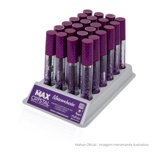 Box 24 Máscara de Cílios Incolor Max Crystal Mahav