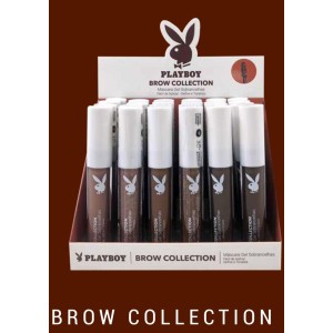 Box 24 Máscara Gel Sobrancelha Brow Collection Playboy