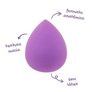 Kit 12 Esponja Para Maquiagem Roxinha Mahav