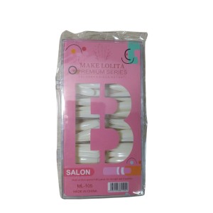 Kit Unhas Postiças Salon ML-105 Stiletto Bilansy c/100