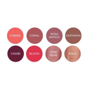 Gloss Labial Mega Bocão Colors Castanha Mahav