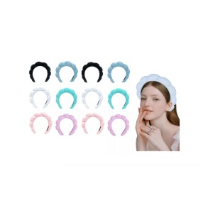 Kit 12 Tiara Nuvem p/ Skin Care e Maquiagem QBelaManuela!