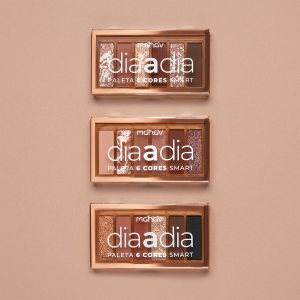 Kit 3 Paleta De Sombras 6 Cores Smart Dia a Dia Mahav
