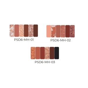 Kit 3 Paleta De Sombras 6 Cores Smart Dia a Dia Mahav