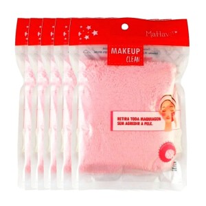 Kit 5 Toalha Demaquilante Make Up Clean Mahav