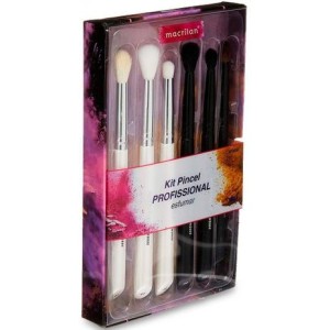 Kit Pincel Profissional para Esfumar Macrilan WB800 c/6