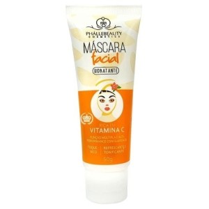 Máscara Facial Hidratante Vitamina C Phállebeauty 50 g
