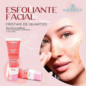 Esfoliante Facial Cristais de Quartzo Phállebeauty 50 g