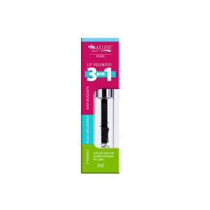 Gloss Lip Volumoso 3 em 1 cor 300 Incolor Max Love 5ml