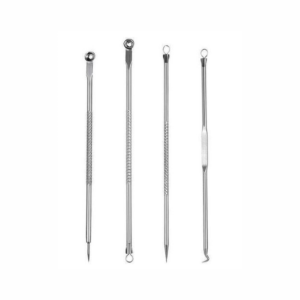 Kit 4 Pinças Extrator Cravos e Espinhas Acne Hello Mini Kit 366