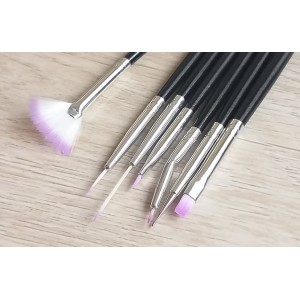 Kit 7 Pincel Macrilan para Unhas Artísticas B706