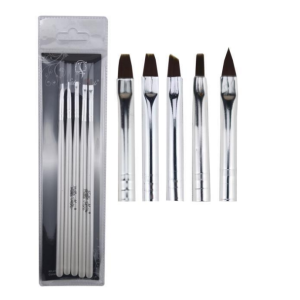 Kit 5 Pincel Variados Hello Mini para Unhas Artísticas