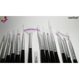 Kit Pincel Macrilan para Unhas Artísticas C/15 Peças B707