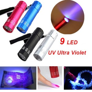 Mini Lanterna Portátil Led Ultra Violeta Seca Unha Gel Uv