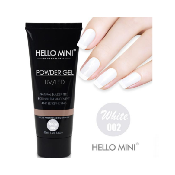 Gel Powder UV/LED Hello Mini - 02 white