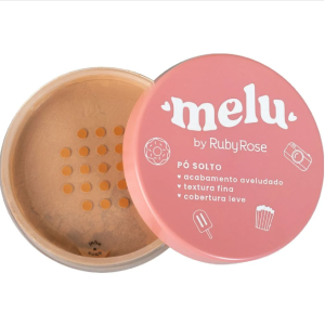 Pó Facial Solto Melu Cor 04 Ruby Rose