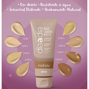 Kit 8 Base Líquida Matte Dia a Dia Mahav