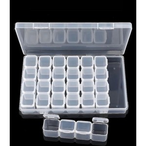 Caixa Organizadora com Divisória Transparente