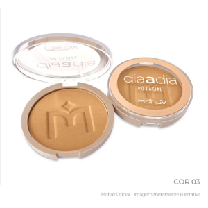 Pó Facial Compacto Dia a Dia Cor 03 Mahav 10 g