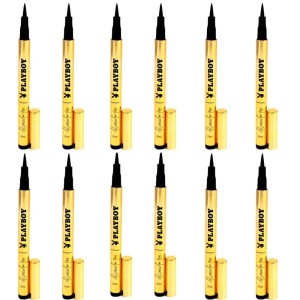 Kit 12 Caneta Delineadora Pen Preta Playboy Pro