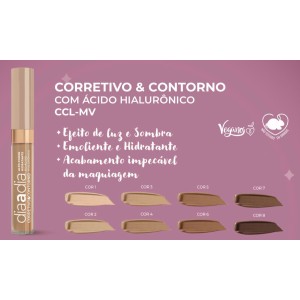 Corretivo & Contorno Líquido Cor 05 Dia a Dia Mahav