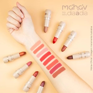 Batom Bala Bastão Dia a Dia Vermelho Mahav