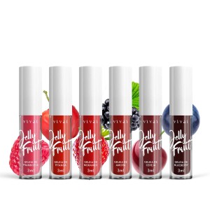Kit 6 Lip Tint Jelly Fruit Vivai