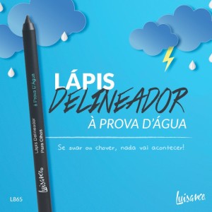Lápis Delineador para Olhos 365 á prova D´água Preto Luisance