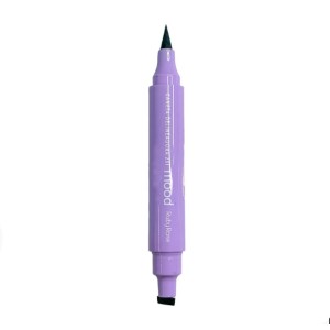 Caneta Delineadora Preta com Carimbo 2×1 Mood Ruby Rose HB-519