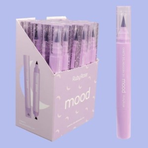 Box 24 Caneta Delineadora Preta com Carimbo 2×1 Mood Ruby Rose
