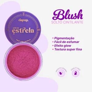 Blush Solto Cintilante Cor C Noite de Estrela Dapop