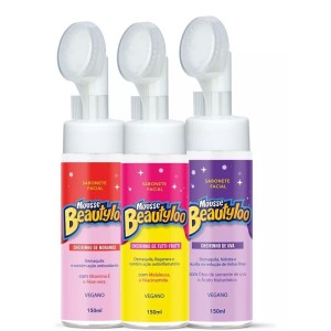 Sabonete Facial Mousse Beautyloo Morango 150 ml