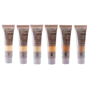 Kit 6 Base Líquida Matte Smooth Feeling Febella 35 ml