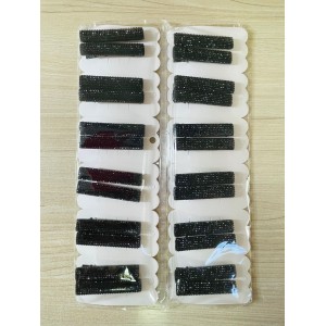 Presilha de Cabelo com Pedras Tipo Bico de Pato c/ 2 unidades