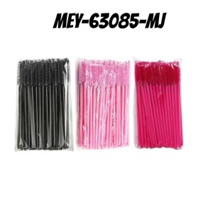 Aplicador Escova Descartável para Cílios e Sobrancelha c/50