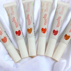 Kit 6 Batom e Blush 2x1 Melu Ruby Rose