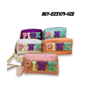 Necessaire Pink Felpudo c/ Zíper