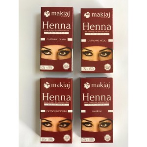 Kit 4 Henna para Sobrancelha Makiaj